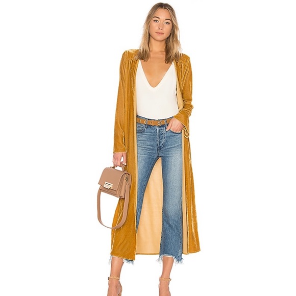 Tularosa Jackets & Blazers - Tularosa Margie Robe in Golden Velvet